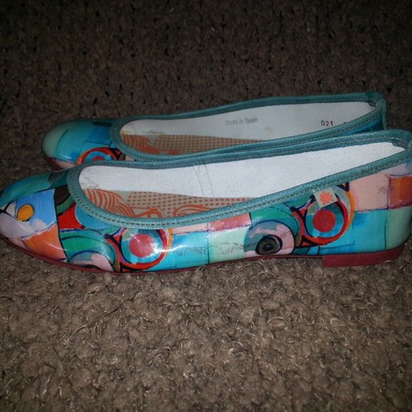 THE ART COMPANY-Patent Leather Ballet Flats-Multicolor-Size 38-Excellent - Picture 2 of 6